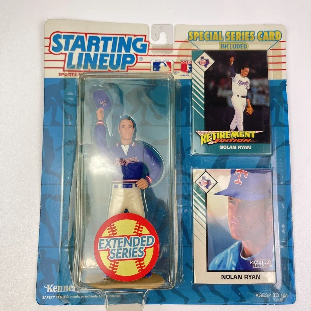 1993 Starting Lineup Nolan Ryan Rangers Extended Series Retirement Edition